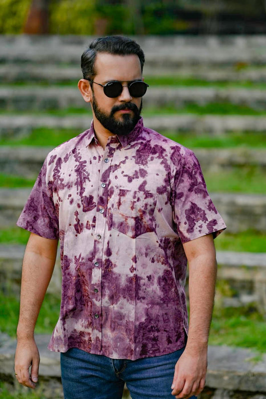 Classy Vouge Men's Premium Cotton Casual Half Sleeve Shirt